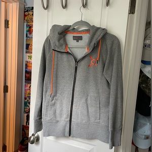 Grey Orangetheory OTF Zip Up hoodie